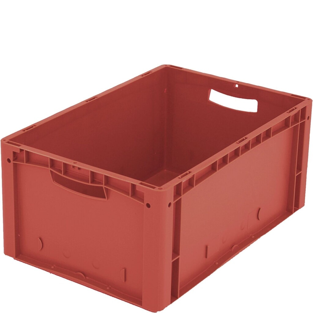 Bito Eurobox XL, HxBxT 270 x 400 x 600 mm, 51 Liter, rot Produktabbildung: Bito Eurobox XL, HxBxT 270 x 400 x 600 mm, 51 Liter, rot