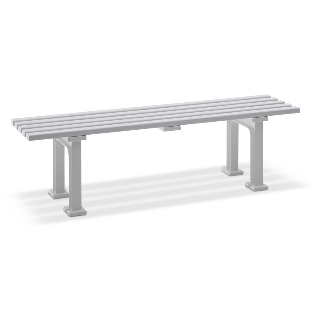 Produktabbildung: BLOME Sitzbank Basel, Länge 1.500 mm, 2-füssig, weiss