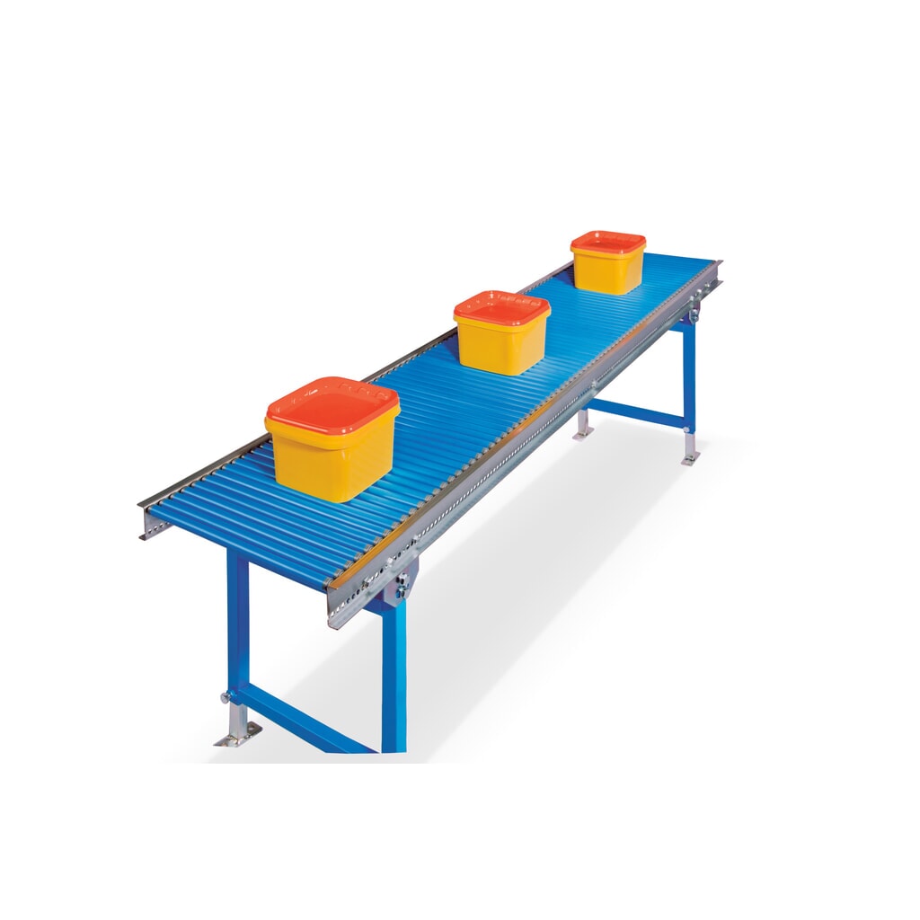BLUME Klein-Rollenbahn, Kunststoffrollen Ø 20 mm, Federachse, LxB 1.000 x 300 mm Produktabbildung Nr. 3: BLUME Klein-Rollenbahn, Kunststoffrollen Ø 20 mm, Federachse, LxB 1.000 x 300 mm