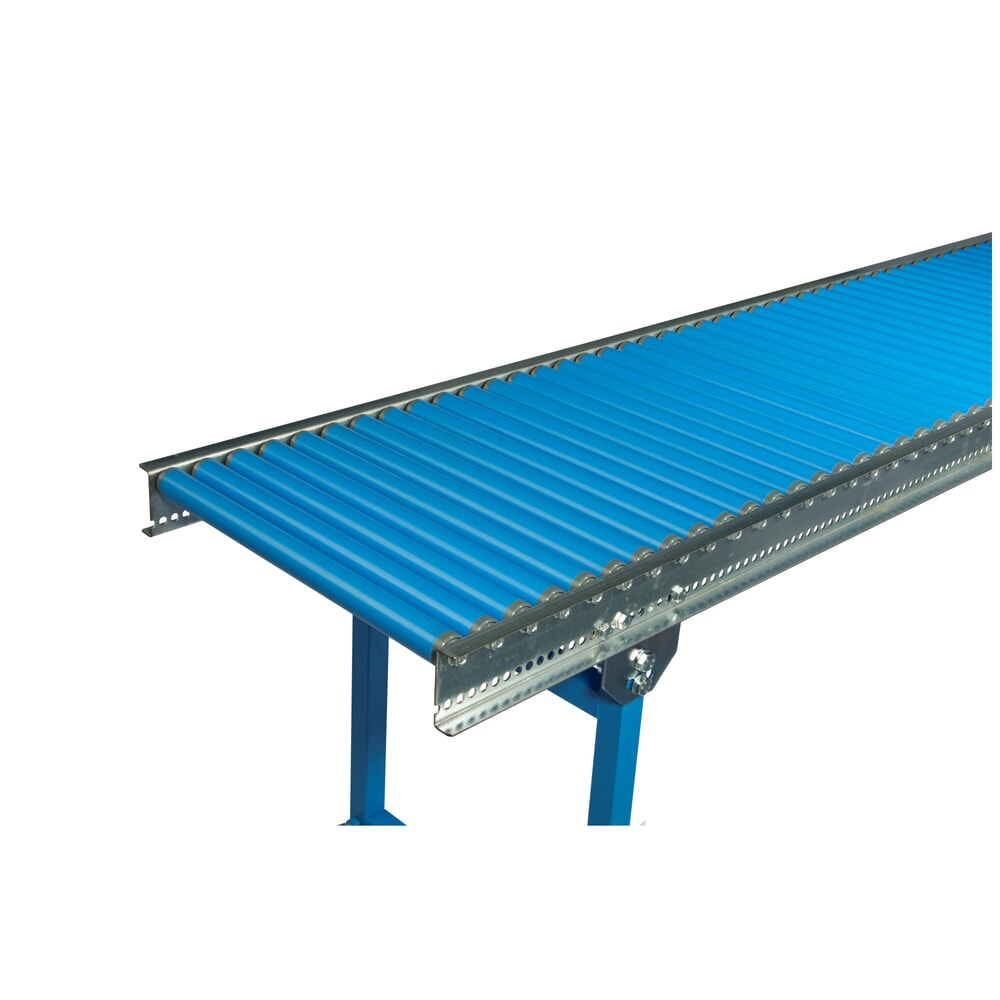 Produktabbildung: BLUME Klein-Rollenbahn, Kunststoffrollen Ø 30 mm, Gewindeachse, LxB 1.000 x 200 mm