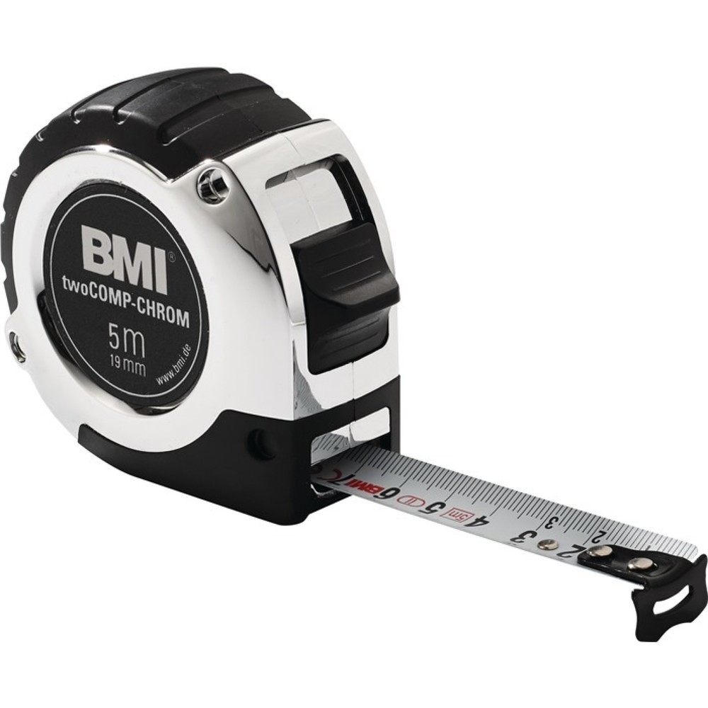 Produktabbildung: BMI Taschenrollbandmass chrom L.2m B.16mm mm/cm EG II Ku.Automatic