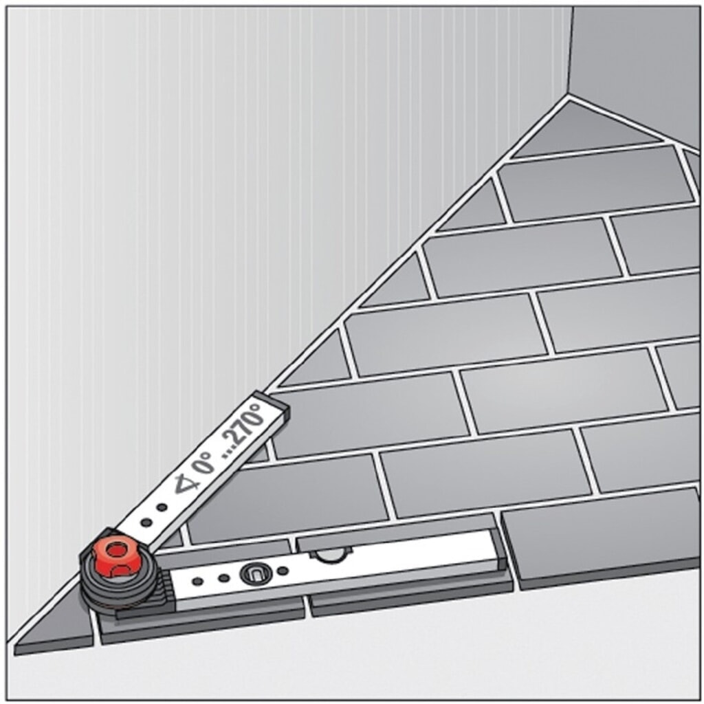 BMI Winkelmessgerät WINKELSTAR, Schenkellänge 80x60 cm, Messbereich 0-270 ° Produktabbildung Nr. 2: BMI Winkelmessgerät WINKELSTAR, Schenkellänge 80x60 cm, Messbereich 0-270 °