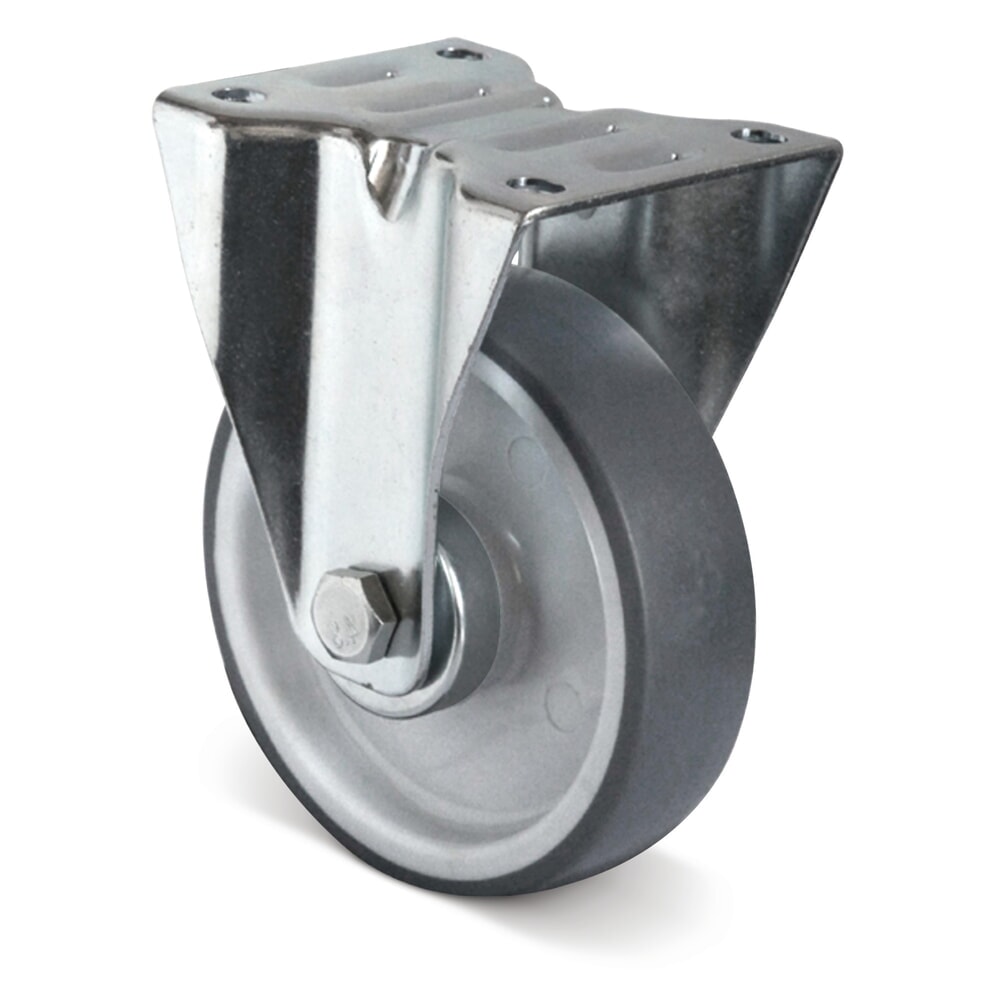Produktabbildung: Bockrolle TPE Basic, spurlos, Ø x Breite 125 x 32 mm, TK 120 kg