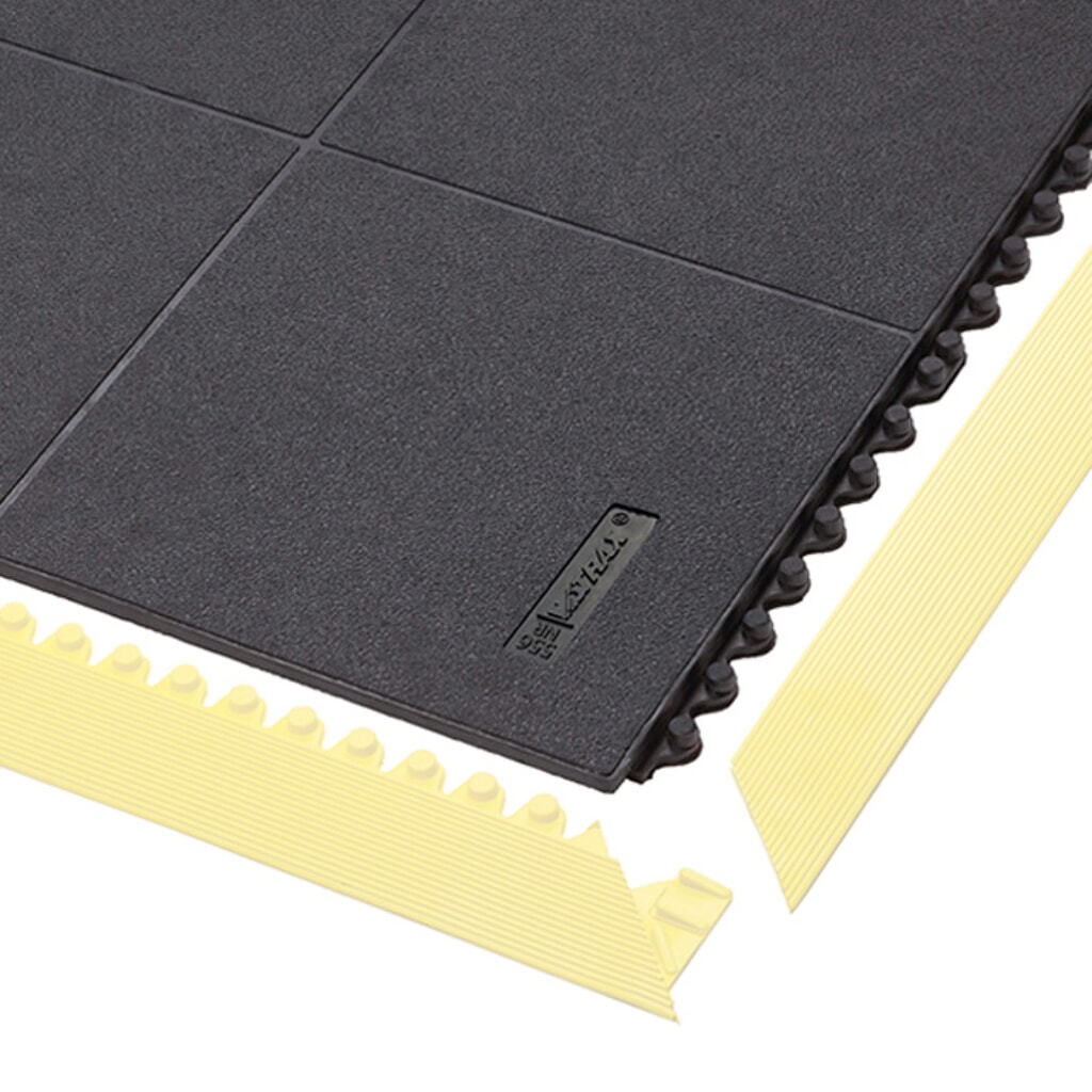 Produktabbildung: Bodenplatte für NoTrax Montage-Arbeitsplätze, Stecksystem, geschlossen, BxL 910 x 910 mm