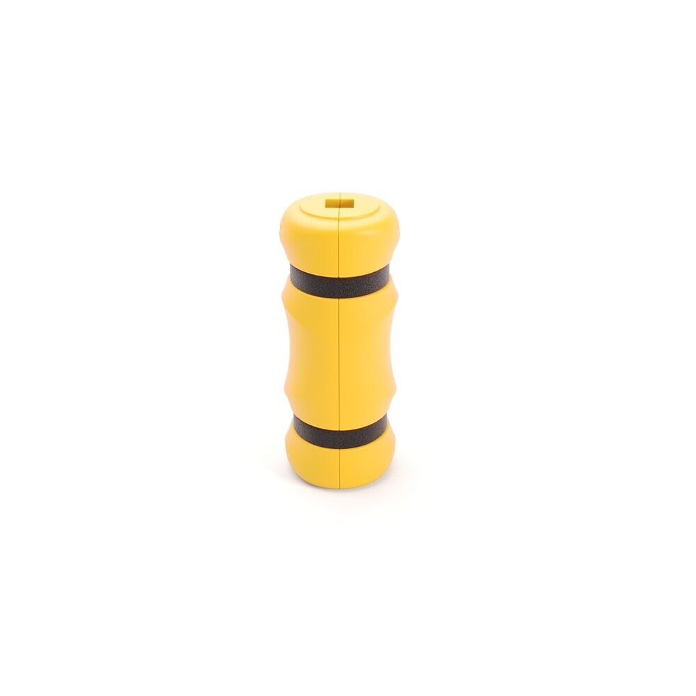Produktabbildung: BOPLAN® Säulen-Anfahrschutz Flex Impact® KP Protector, Höhe 1.100 mm, für Säulenmasse (BxT) 100 x 100 mm, gelb