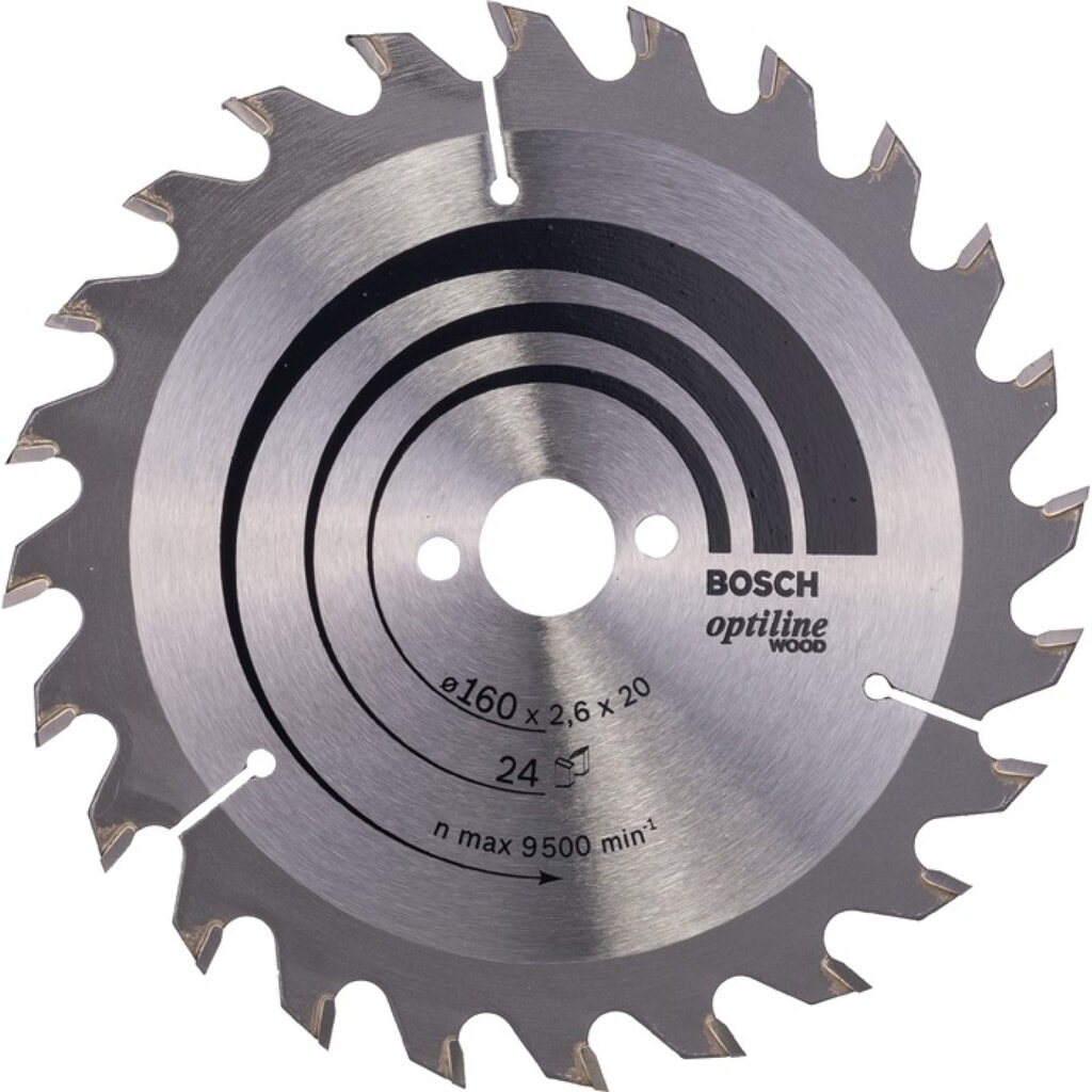 BOSCH Kreissägeblatt Optiline Wood AD 190mm Z.16 WZ Schnitt-B.2mm Produktabbildung Nr. 1: BOSCH Kreissägeblatt Optiline Wood AD 190mm Z.16 WZ Schnitt-B.2mm