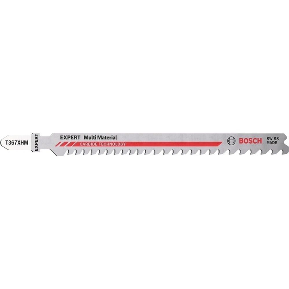 Produktabbildung Nr. 1: BOSCH Stichsägeblatt Expert Multi Material T 367 XHM, Gesamtlänge 132 mm, 3 Stück / Karte