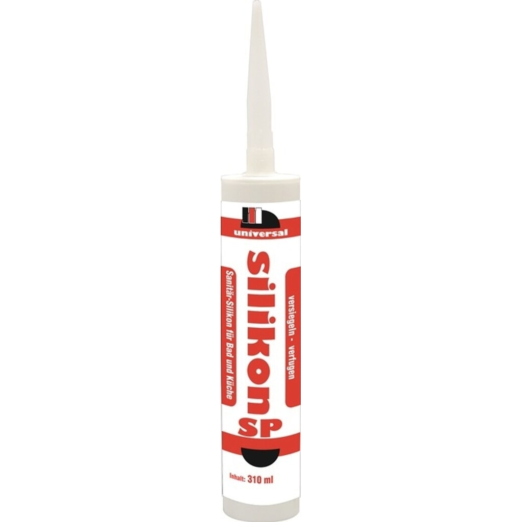 BOSTIK Universal-Silikon SP Acetoxy, 310 ml, weiss, Kartusche Produktabbildung: BOSTIK Universal-Silikon SP Acetoxy, 310 ml, weiss, Kartusche