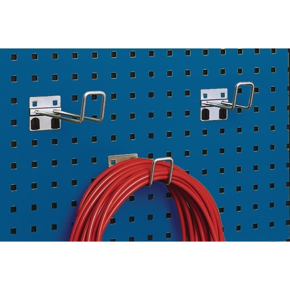 Produktabbildung: bott Bügelhaken, Ø 6 mm, B60xT100mm verzinkt, 5St./Btl., passend für Lochplatten