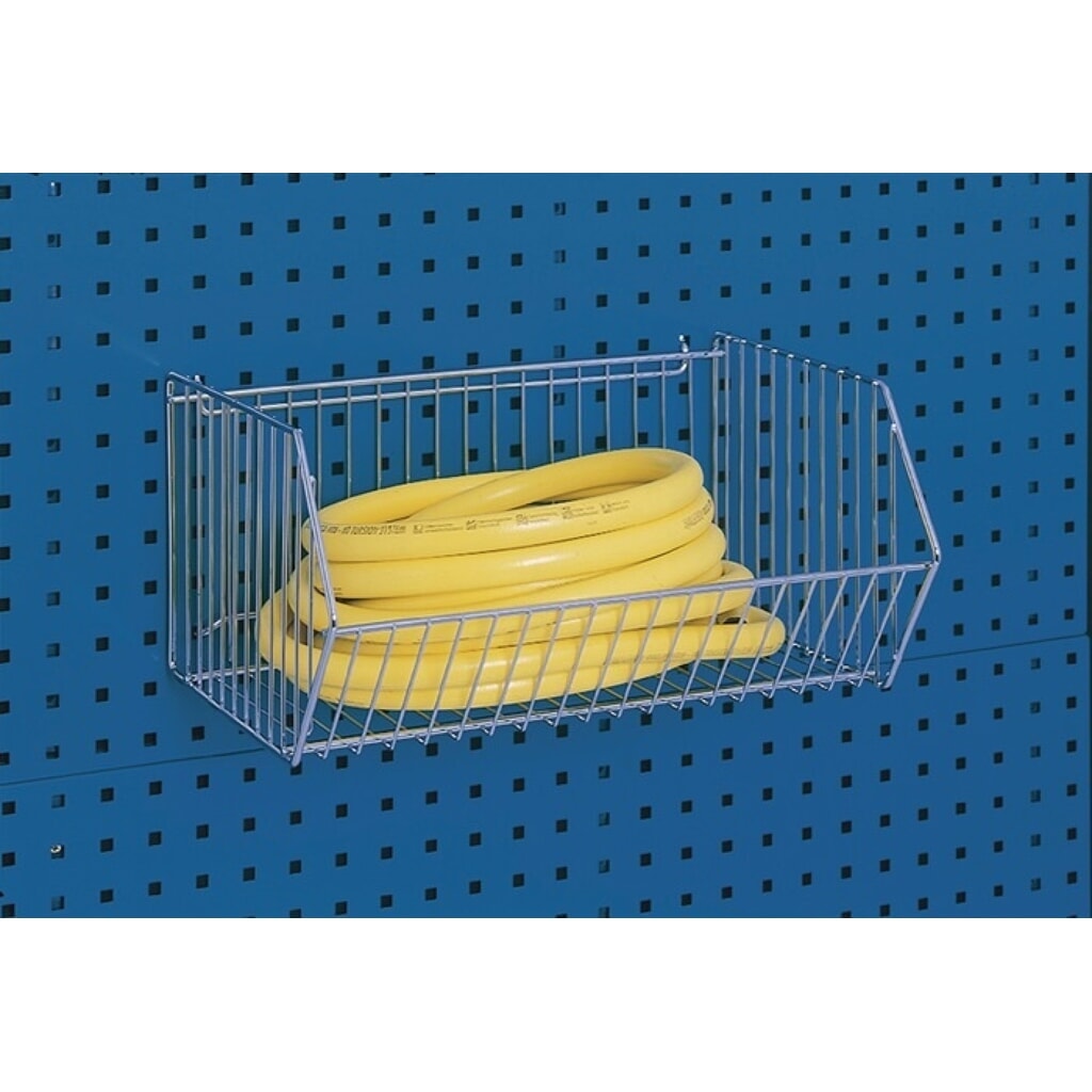 bott Drahtkorb, Eisen verzinkt, B470xT300xH220 mm, passend für Lochplatten Produktabbildung: bott Drahtkorb, Eisen verzinkt, B470xT300xH220 mm, passend für Lochplatten