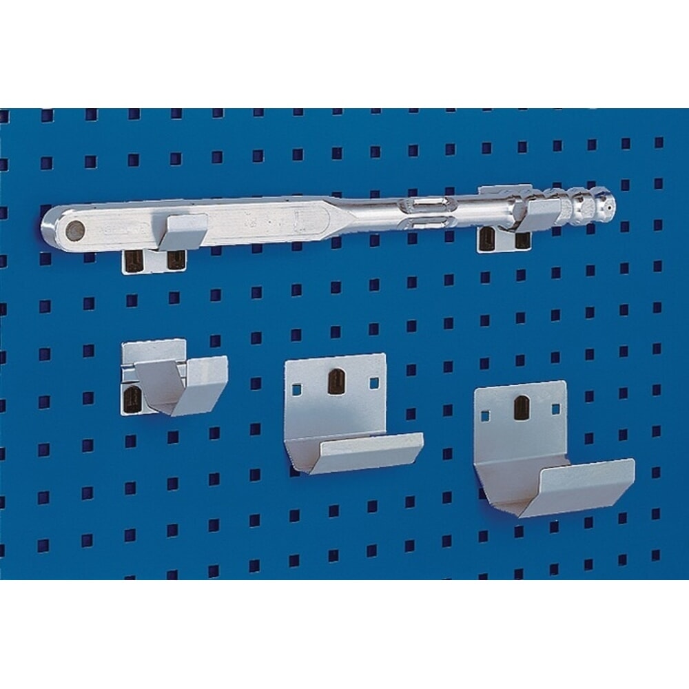 Produktabbildung: bott Rohrhalter, verzinkt, D100xB35mm, 2St./Btl., passend für Lochplatten