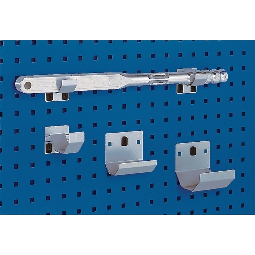 bott Rohrhalter, verzinkt, D60xB35mm, 2St./Btl., passend für Lochplatten Produktabbildung: bott Rohrhalter, verzinkt, D60xB35mm, 2St./Btl., passend für Lochplatten