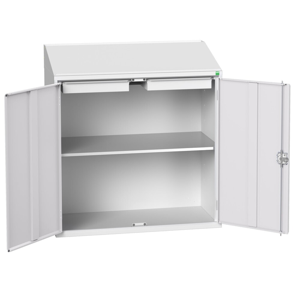 Produktabbildung: bott verso Economy Pult, mit 1 Fachboden und 2 Schubladen, BxTxH: 1050 x 550 x 1130 mm