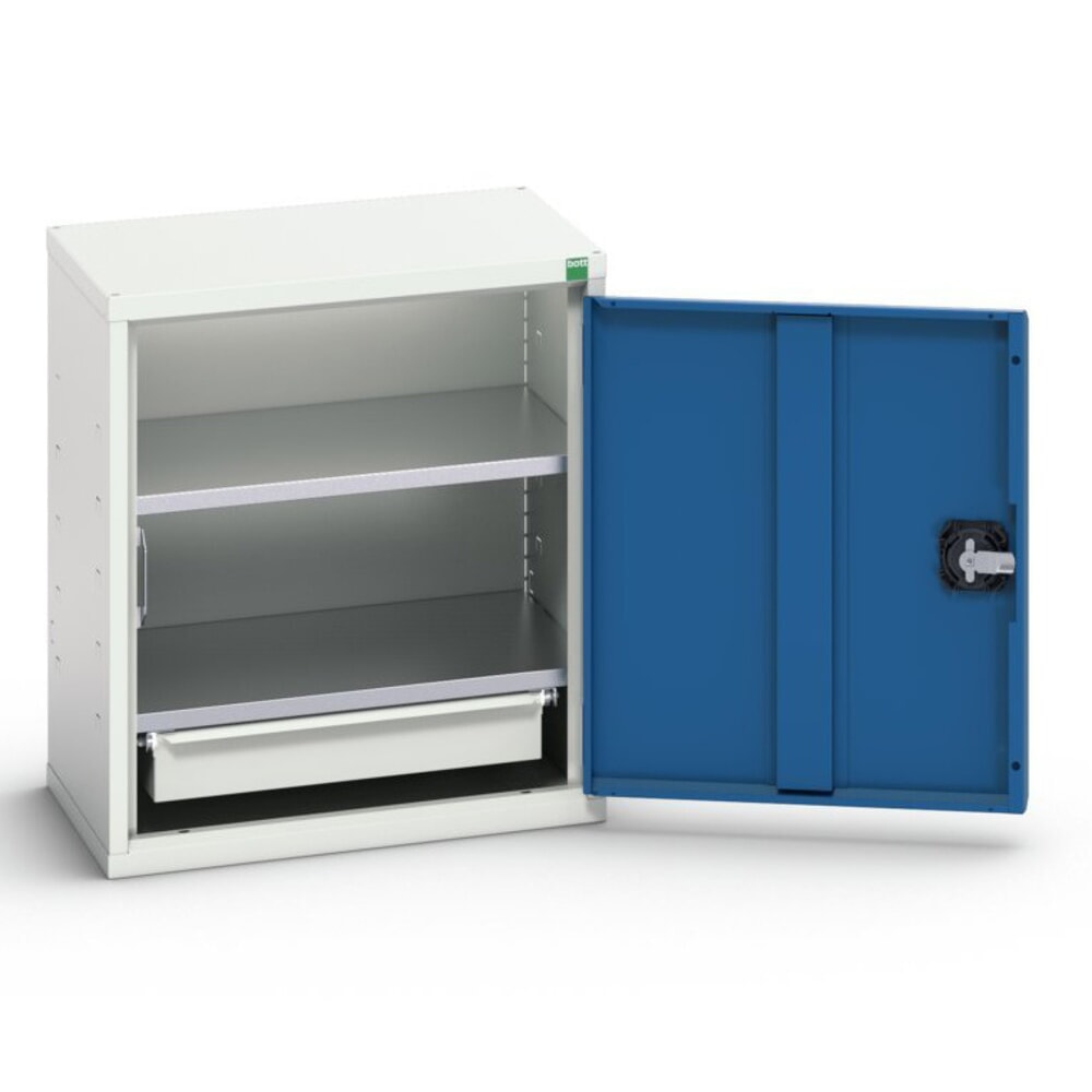 Produktabbildung: bott verso Economy Schrank, mit 2 Fachböden und 1 Schublade, BxTxH: 525 x 350 x 600 mm