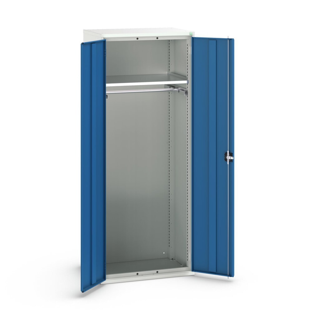 Produktabbildung: bott verso Flügeltürschrank, mit 1 Fachboden und 1 Kleiderstange, BxTxH: 800 x 550 x 2000 mm