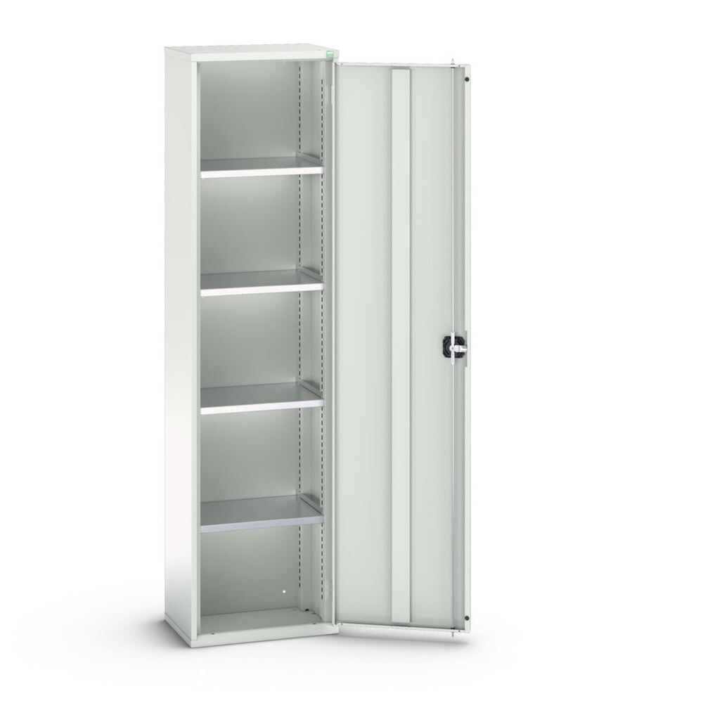 Produktabbildung: bott verso Flügeltürschrank, mit 4 Fachböden, BxTxH: 525 x 350 x 2000 mm