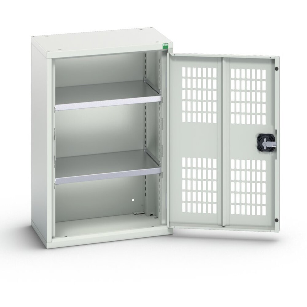Produktabbildung: bott verso Flügeltürschrank mit Belüftung, mit 2 Fachböden, BxTxH: 525 x 350 x 800 mm