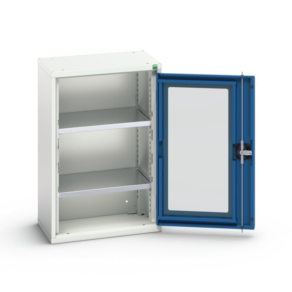 Produktabbildung: bott verso Beistellschrank mit Sichtfenster, mit 2 Fachböden, BxTxH: 525 x 350 x 800 mm