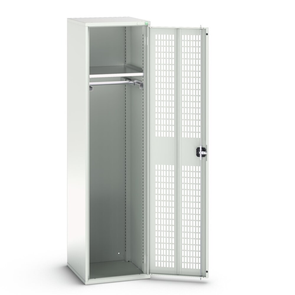 Produktabbildung Nr. 1: bott verso Kleiderspind mit Belüftung, mit 1 Fachboden und 1 Kleiderstange, BxTxH: 525 x 550 x 2000 mm