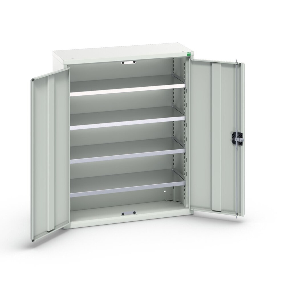 Produktabbildung Nr. 1: bott verso Magazinschrank, mit 4 Fachböden und 20 Sichtlagerkästen, BxTxH: 800 x 350 x 1000 mm