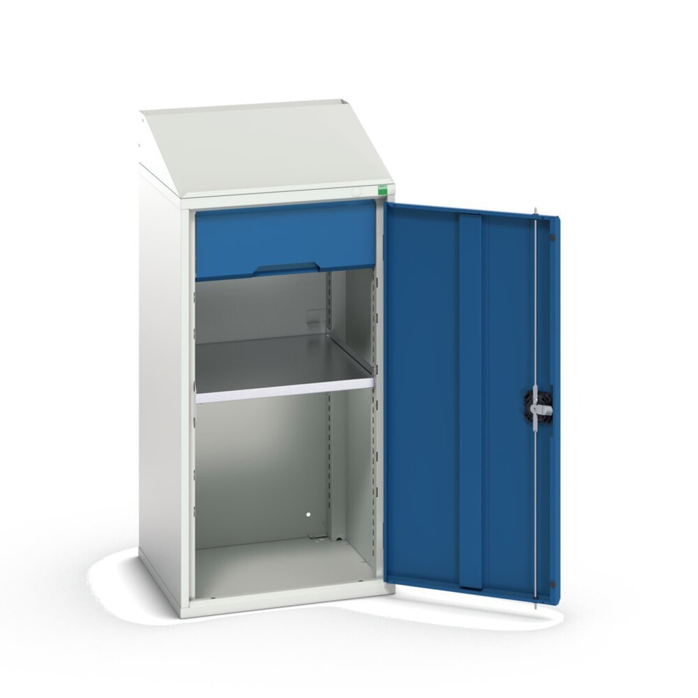 Produktabbildung: bott verso Pultschrank, mit 1 Fachboden und 1 Schublade, BxTxH: 525 x 550 x 1130 mm