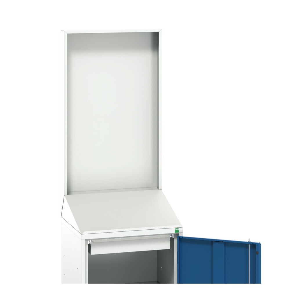 Produktabbildung: bott verso Economy Pultschrank mit glatter Rückwand, mit 1 Fachboden und 1 Schublade, BxTxH: 525 x 550 x 2000 mm