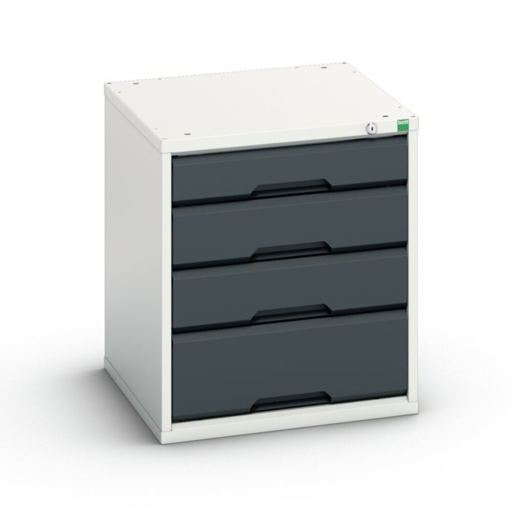 Produktabbildung: bott verso Schubladenschrank, mit 4 Schubladen, BxTxH: 525 x 550 x 600 mm
