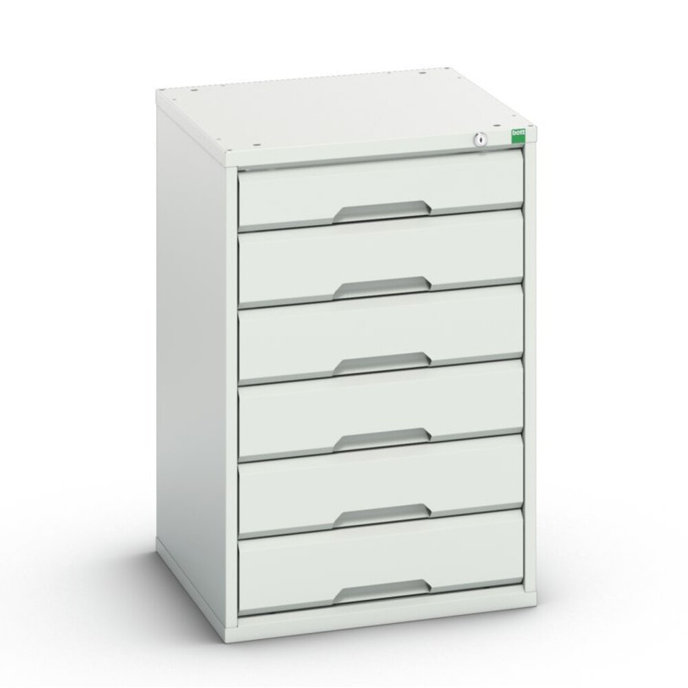 Produktabbildung: bott verso Schubladenschrank, mit 6 Schubladen, BxTxH: 525 x 550 x 800 mm
