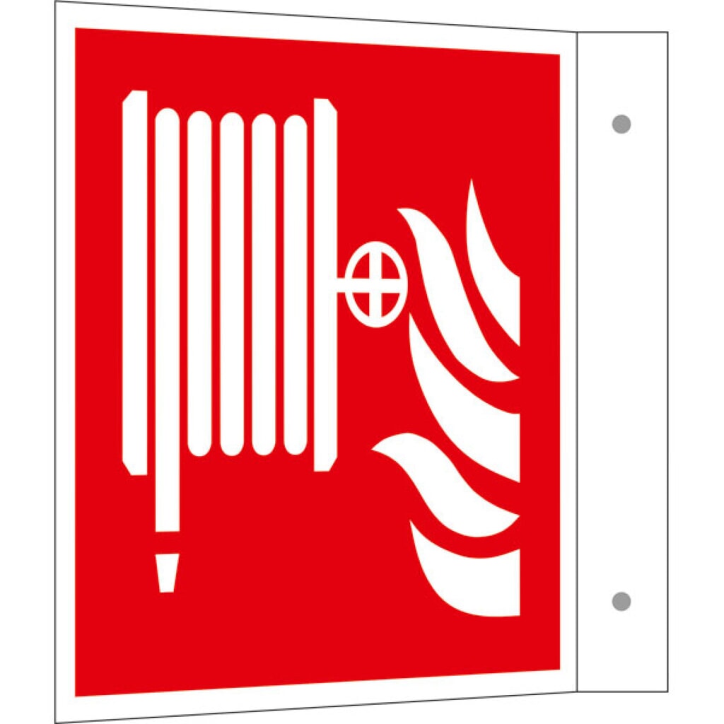 Brandschutzschild – Löschschlauch, Fahne