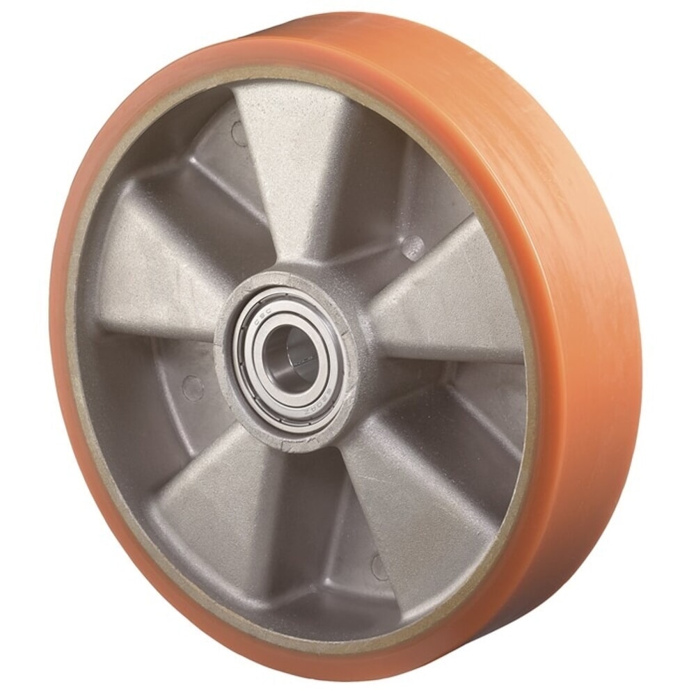 Produktabbildung: BS ROLLEN Ersatzrad, Guss-Polyurethan, Rad-Ø 80 mm Tragfähigkeit 120 kg, Achs-Ø 12 mm Nabenlänge 20 mm