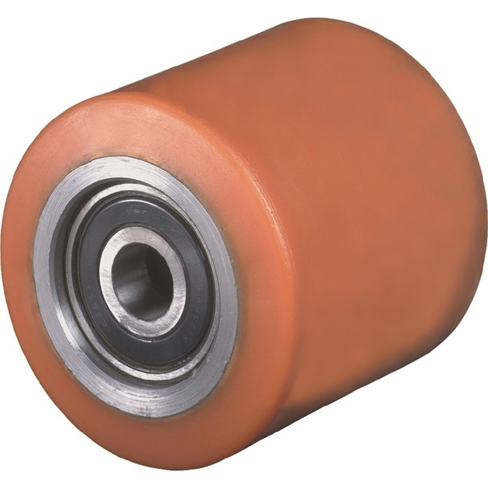 Produktabbildung: BS ROLLEN Gabelrolle, Rad-Ø 80 mm, PUR Naben-L. 54 mm Rad-B. 54 mm