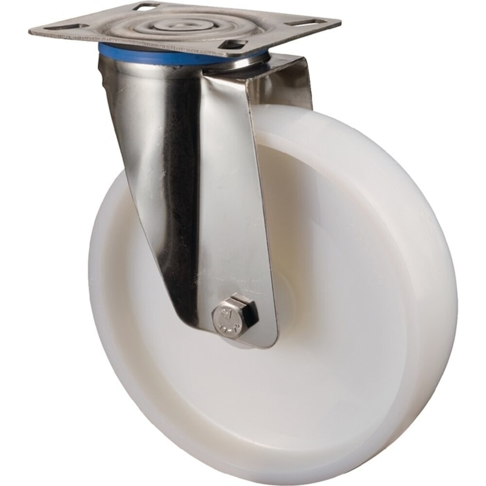 Produktabbildung: BS ROLLEN Lenkrolle, Kunststoff, Rad-Ø 75 mm Tragfähigkeit 60 kg, Platte L60xB60 mm