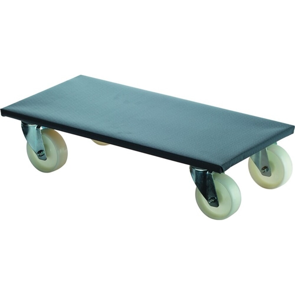 Produktabbildung: BS ROLLEN Transportroller, L600 mm B300 mm, Rad-Ø 100 mm 350 kg, Kunststoff mit Rutschschutzbelag