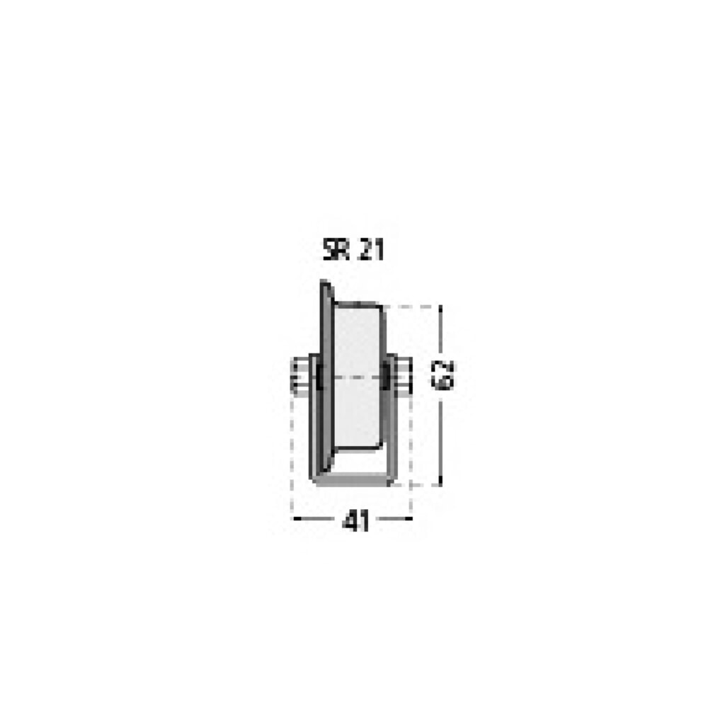 BS ROLLEN Universal-Rollenschiene, Stahlrollen mit Spurkranz für schwereres Ladegut, TK pro Rolle 20 kg, Teilung 100 mm Produktabbildung Nr. 2: BS ROLLEN Universal-Rollenschiene, Stahlrollen mit Spurkranz für schwereres Ladegut, TK pro Rolle 20 kg, Teilung 100 mm