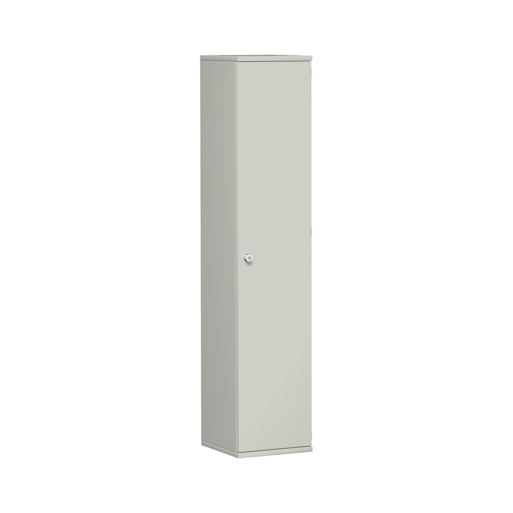 Produktabbildung: Geramöbel Büroschrank Profi, 5 OH, Breite 400 mm, Tür rechts, lichtgrau