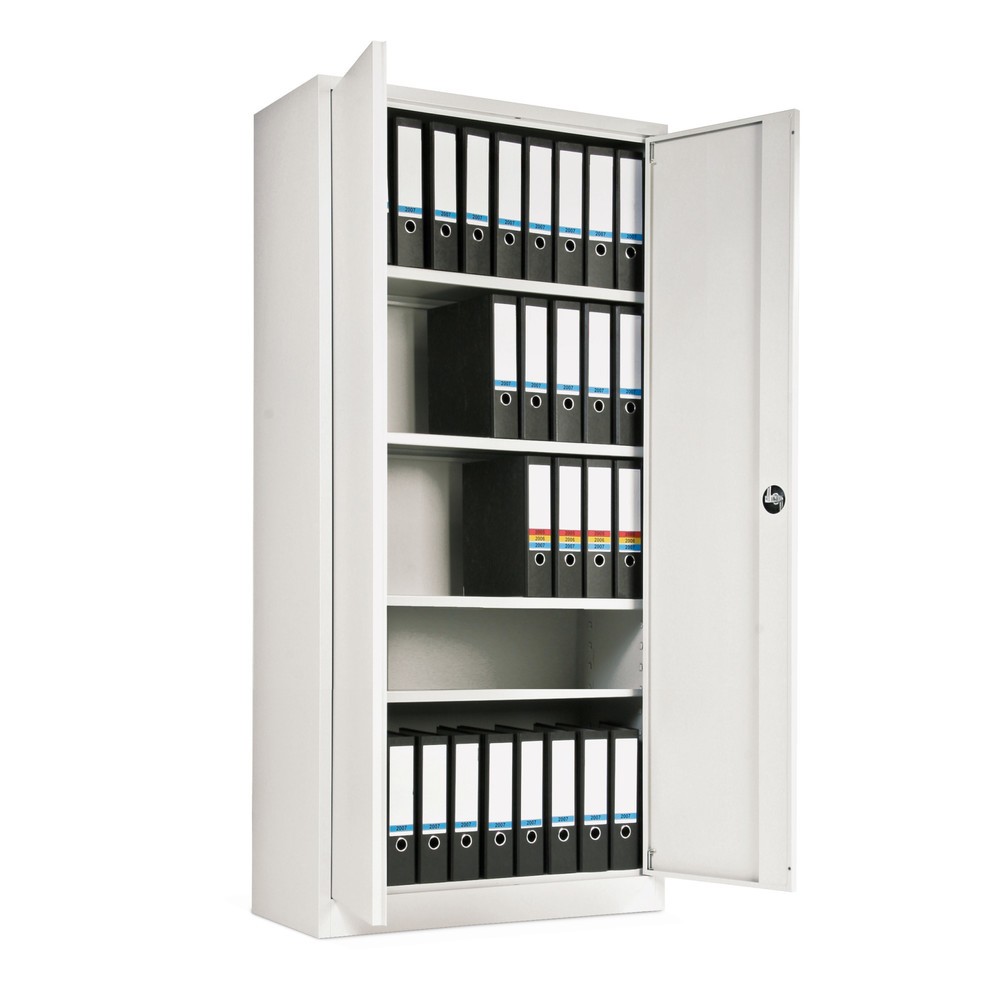 Produktabbildung: Büroschrank Simplify, 5 OH, Breite 920 mm, RAL 9016 verkehrsweiss