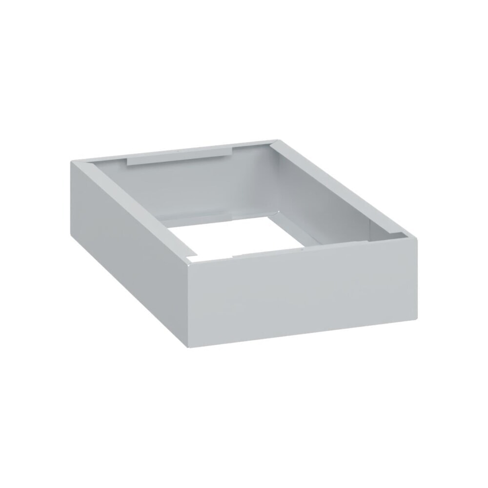 Produktabbildung: C+P Stahl-Sockel, HxBxT 100 x 300 x 500 mm, lichtgrau