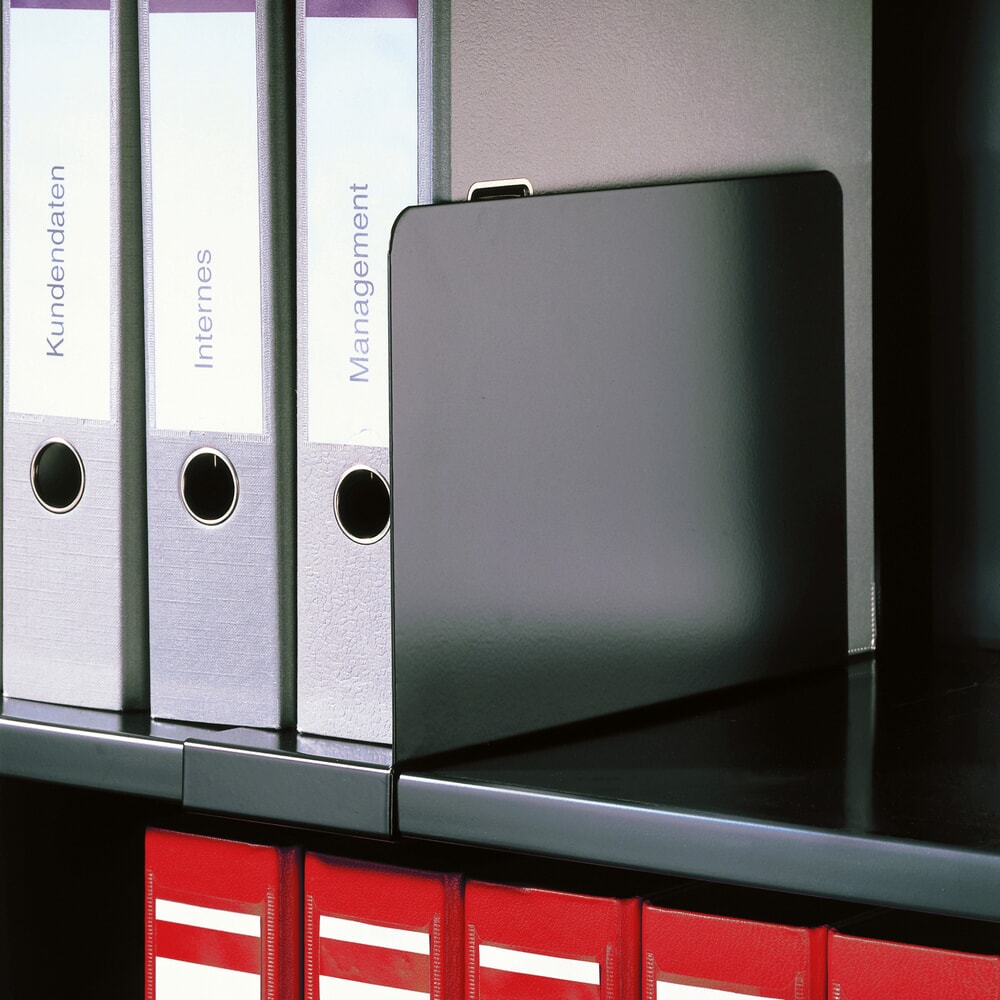 Produktabbildung: Aktenstützen für C+P Einlegeböden, grau