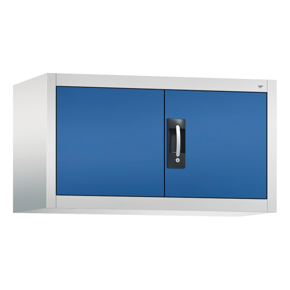 Produktabbildung: C+P Beistellschrank, HxBxT 500 x 930 x 400 mm, lichtgrau, enzianblau