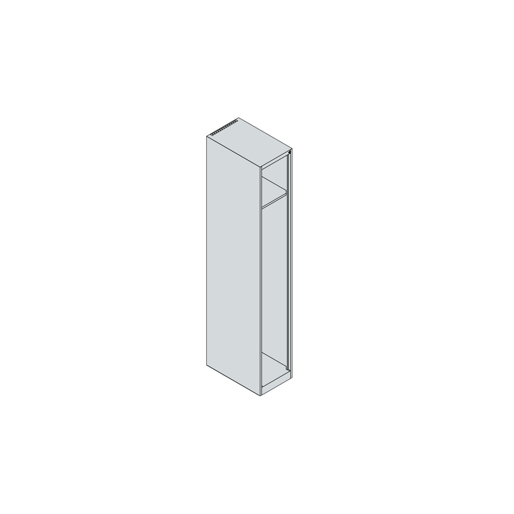 Produktabbildung Nr. 4: C+P Feuerwehrspind EXPERT, Bodengleiter, 1 Abteil, HxBxT 1.850 x 300 x 500 mm, lichtgrau
