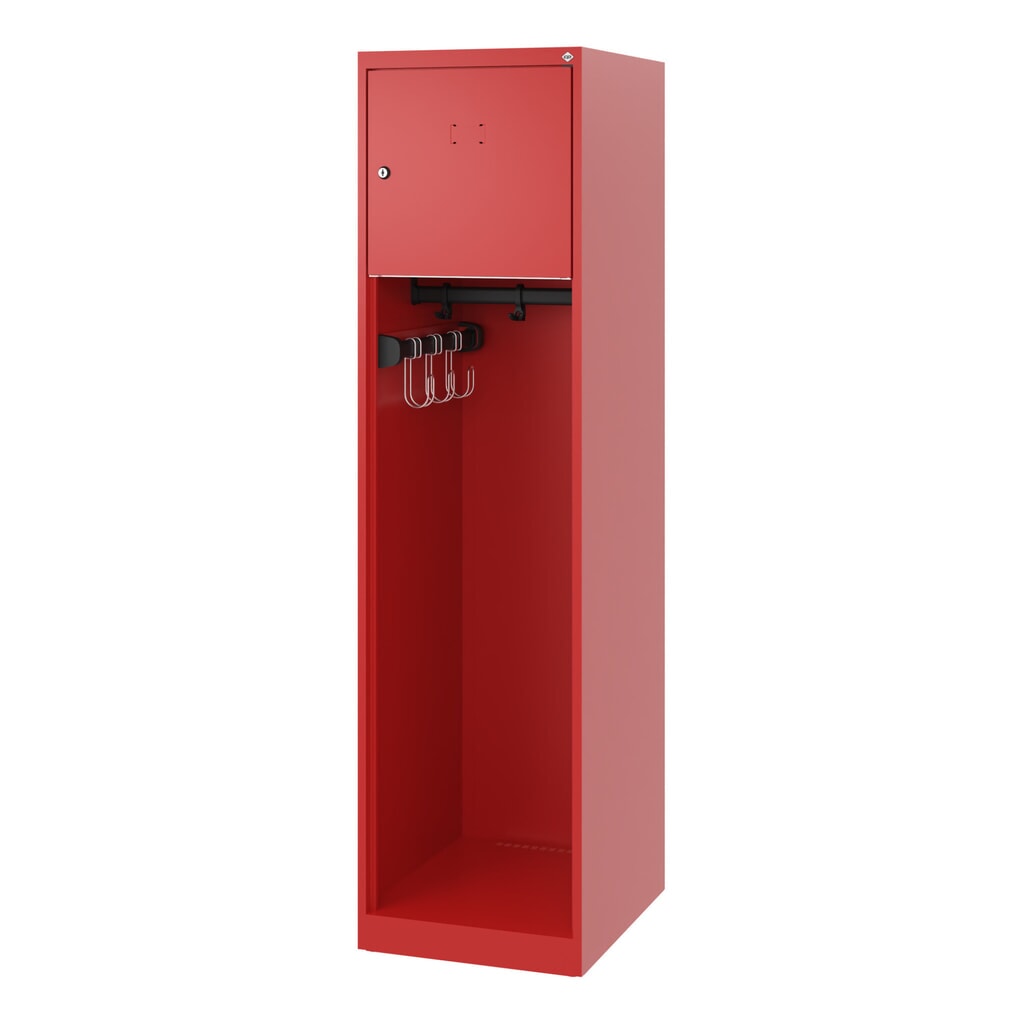 Produktabbildung Nr. 5: C+P Feuerwehrspind YOUNGSTER, Bodengleiter, 1 Abteil, HxBxT 1.530 x 400 x 500 mm, feuerrot