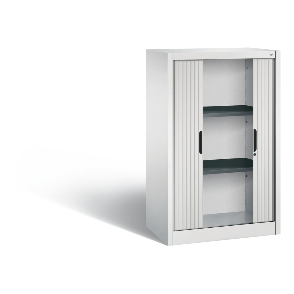 C+P Rollladenschrank, 3 OH, Breite 800 mm, lichtgrau Produktabbildung Nr. 3: C+P Rollladenschrank, 3 OH, Breite 800 mm, lichtgrau