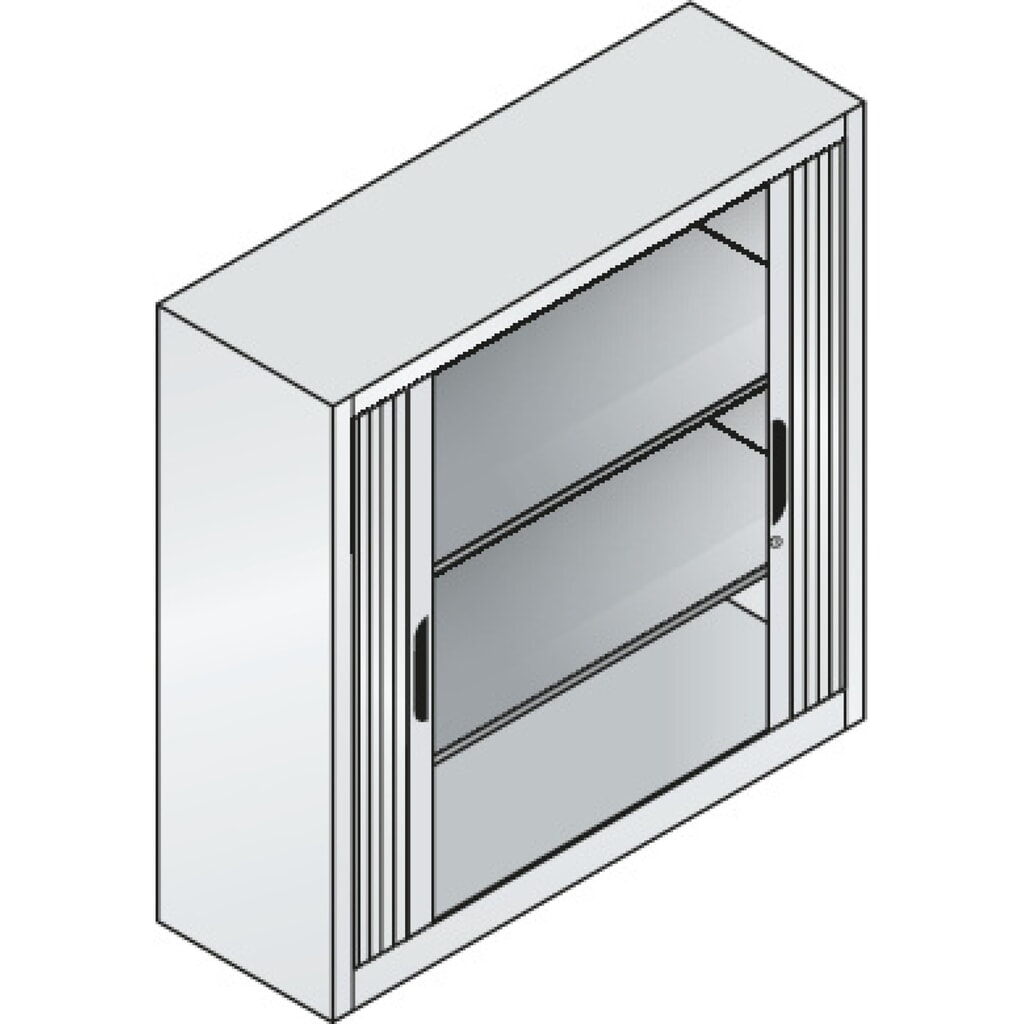 Produktabbildung Nr. 4: C+P Rollladenschrank, 3 OH, Breite 1.200 mm, lichtgrau