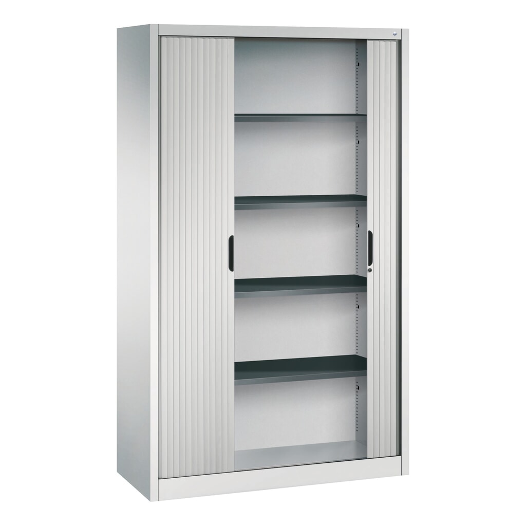 C+P Rollladenschrank, 5 OH, Breite 1.200 mm, lichtgrau Produktabbildung Nr. 3: C+P Rollladenschrank, 5 OH, Breite 1.200 mm, lichtgrau