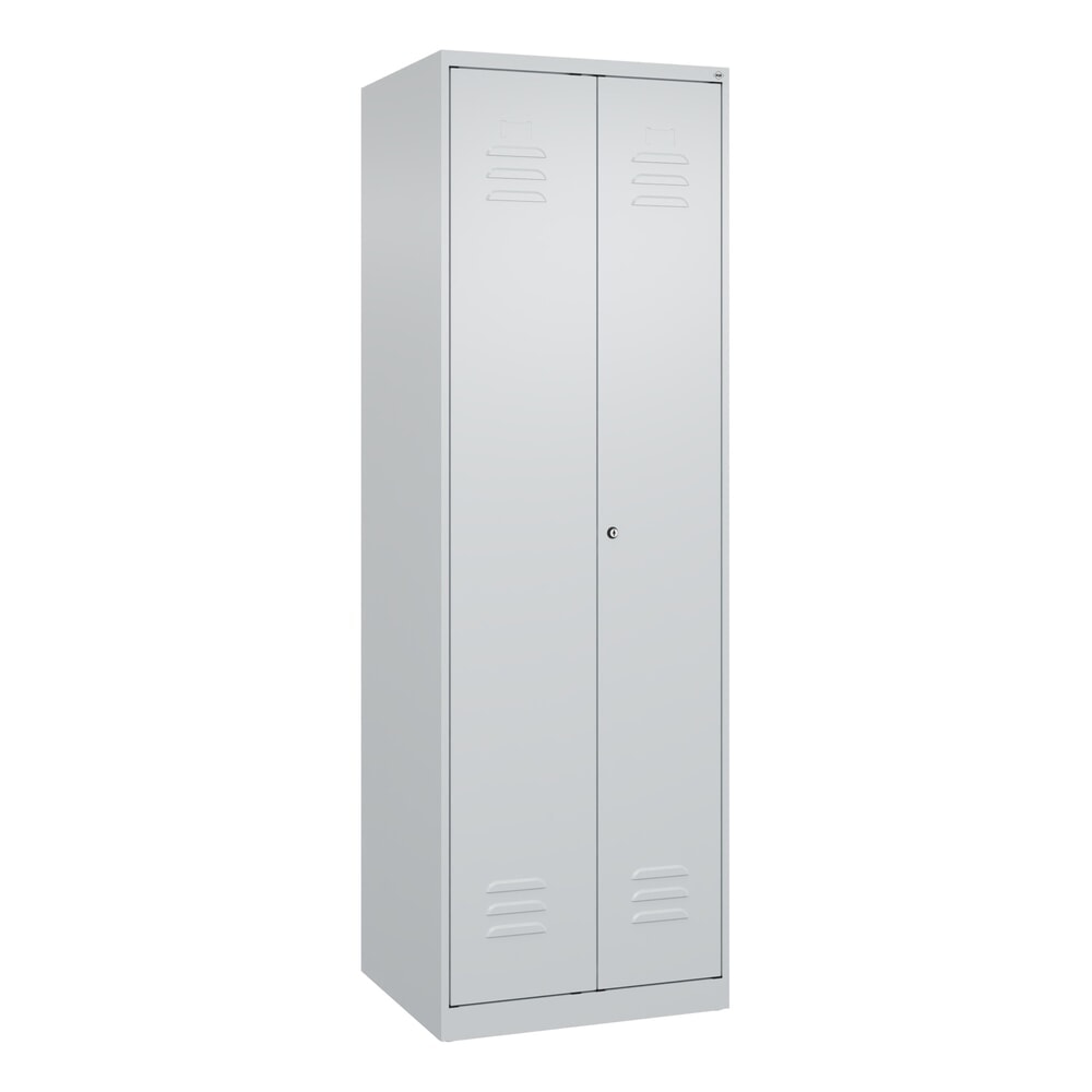 Produktabbildung Nr. 9: C+P Schwarz-Weiss-Spind Classic PLUS, 2 Abteile, HxBxT 1.850 x 600 x 500 mm, lichtgrau, lichtgrau, Zylinderschloss