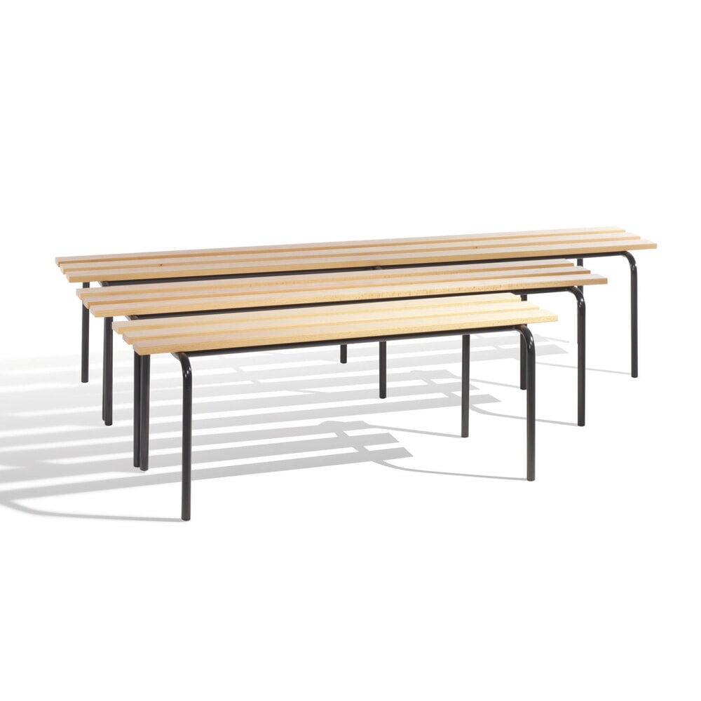 Produktabbildung: C+P Umkleidesitzbank, stapelbar, Länge 1.200 mm