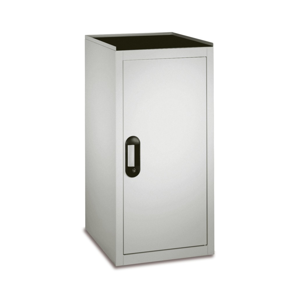 Produktabbildung: C+P Chemikalienschrank Acurado, 2 verzinkte Auffangwannen, HxBxT 1.000 x 500 x 500 mm, lichtgrau, verkehrsgelb