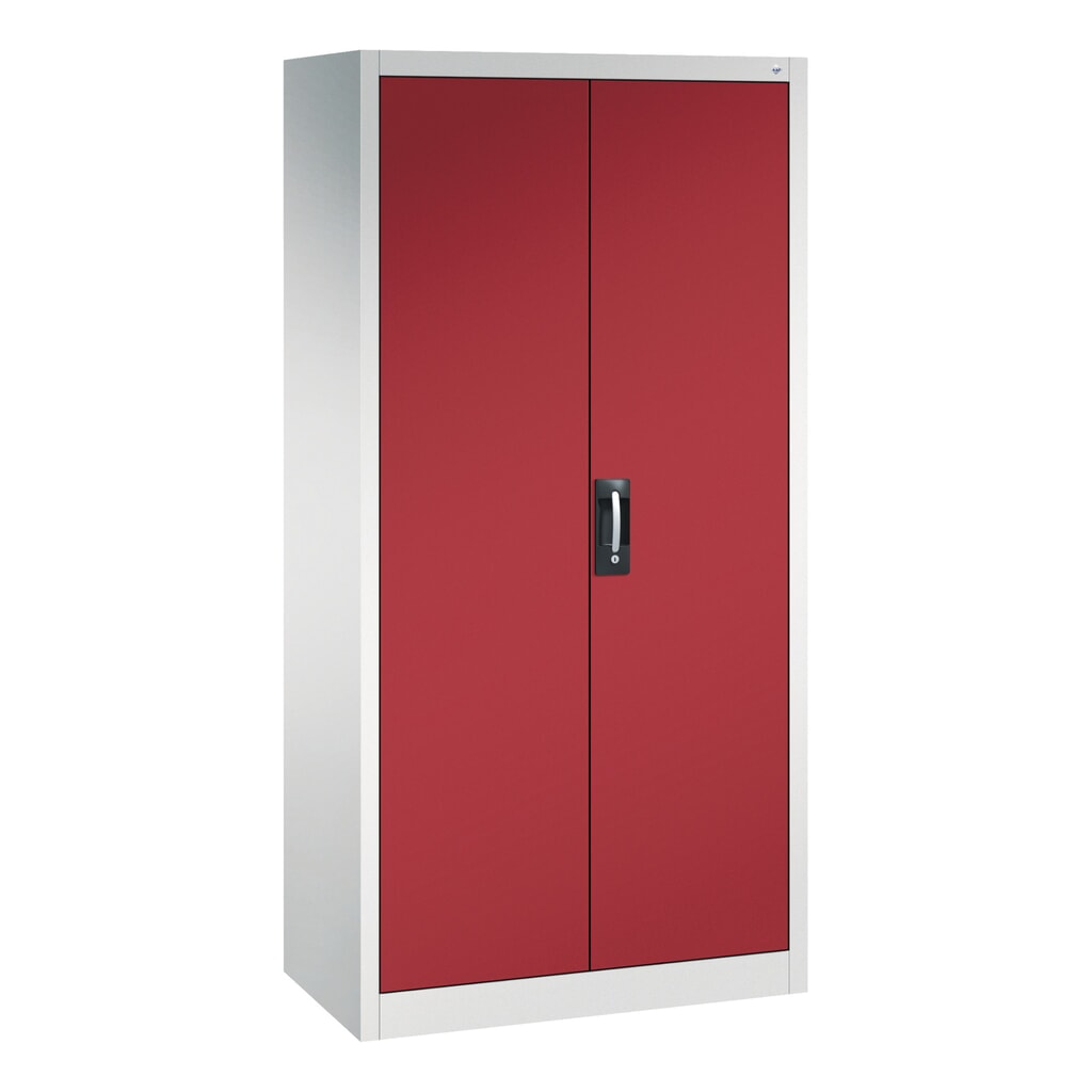 Produktabbildung: C+P Werkzeugschrank, Schubladen 4x174 mm, 6 Böden, Breite 930 mm, lichtgrau, rubinrot
