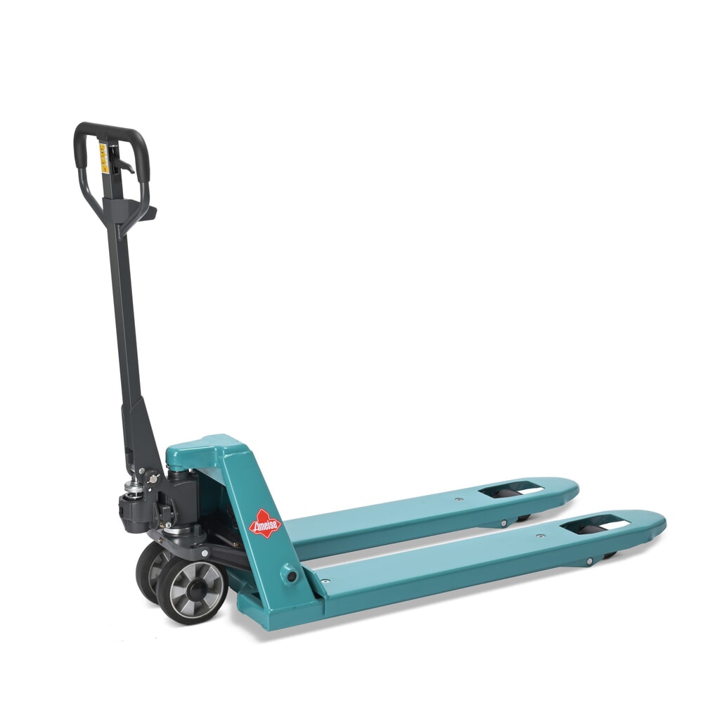 Produktabbildung: Hubwagen mit Waage Ameise® PTM 2.0 Scale mit Display am Deichselkopf, Tragkraft 2.000 kg, Einfachrollen
