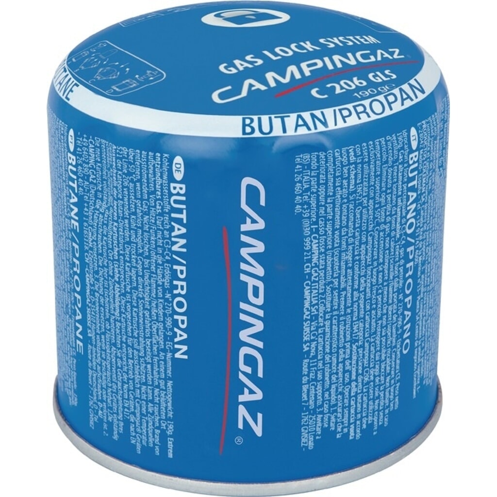 CAMPINGAZ Stechkartusche C 206 GLS, 190 g 314 ml, 1800 °C Produktabbildung: CAMPINGAZ Stechkartusche C 206 GLS, 190 g 314 ml, 1800 °C
